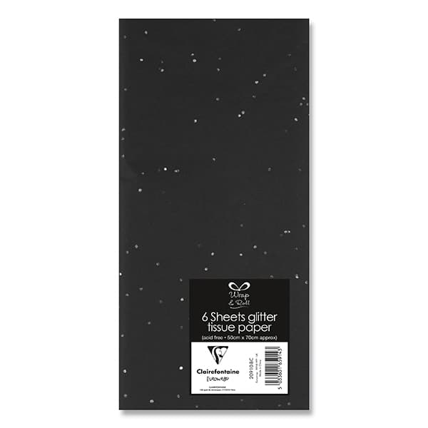 Black Sparkle Tissue Paper