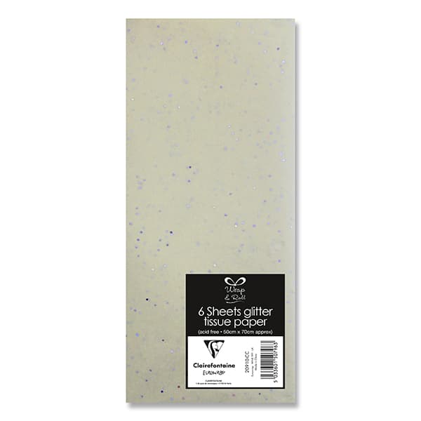 Ivory Cream Sparkle Tissue Paper