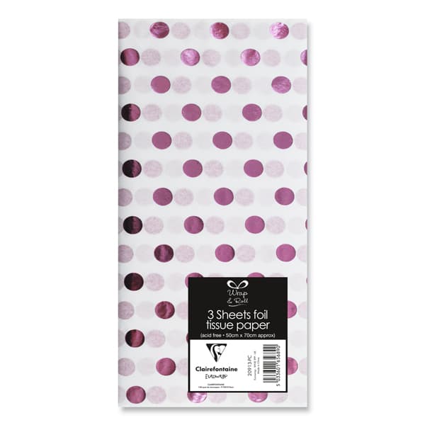 Pink Dots Tissue Paper