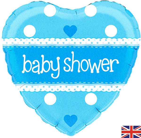 18" Baby Shower Blue Foil Balloon