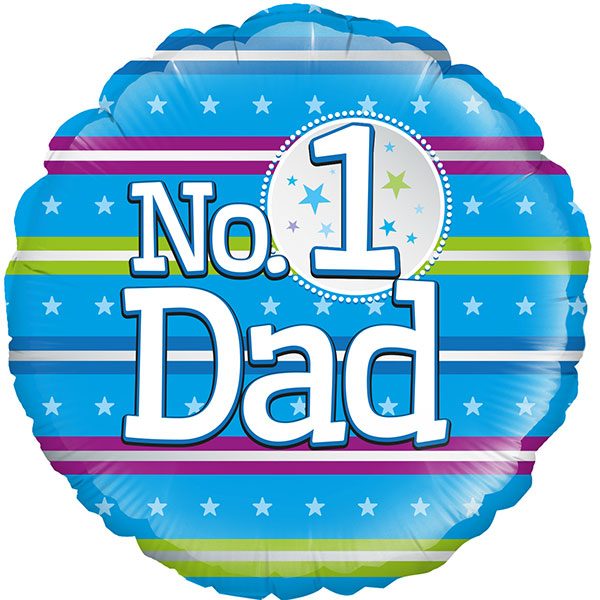 18" Number 1 Dad Foil Balloon