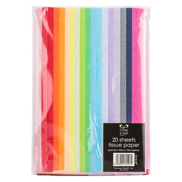 Multi Coloured Tissue Paper