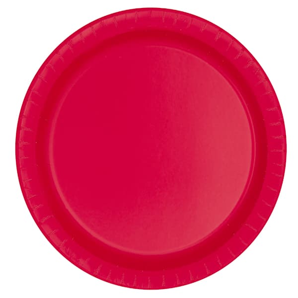 Red Paper Plates 8pk