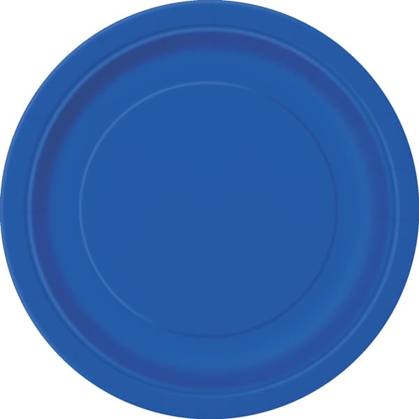 Royal Blue Paper Plates 8pk