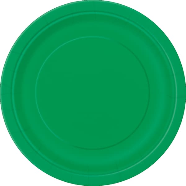 Emerald Green Paper Plates 8pk