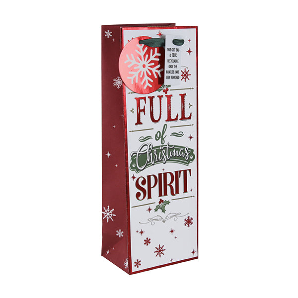 Christmas Spirit Bottle Bag