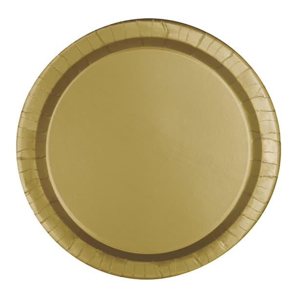 Gold Paper Plates 16pk