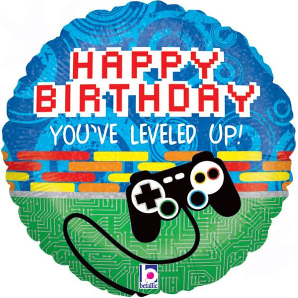18" Game Controller Birthday Foil Balloon