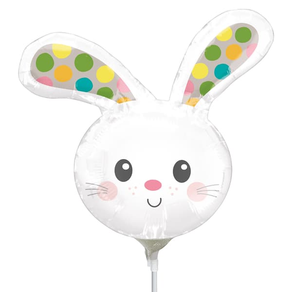 14" Spotted Bunny Air Fill Balloon