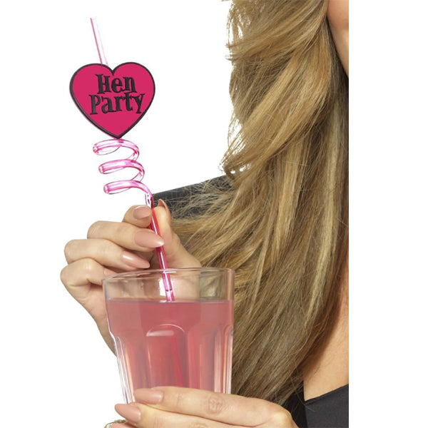 Hen Party Drinking Straws 6pk