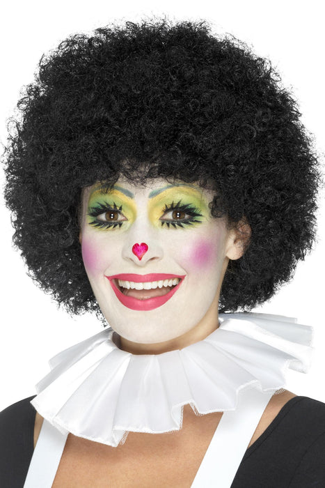 Clown Neck Ruffle, White
