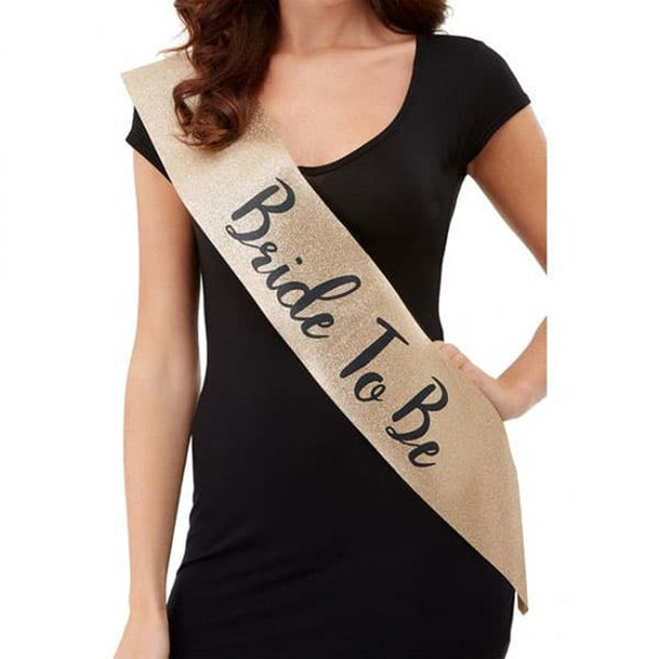 Deluxe Glitter Bride To Be Sash