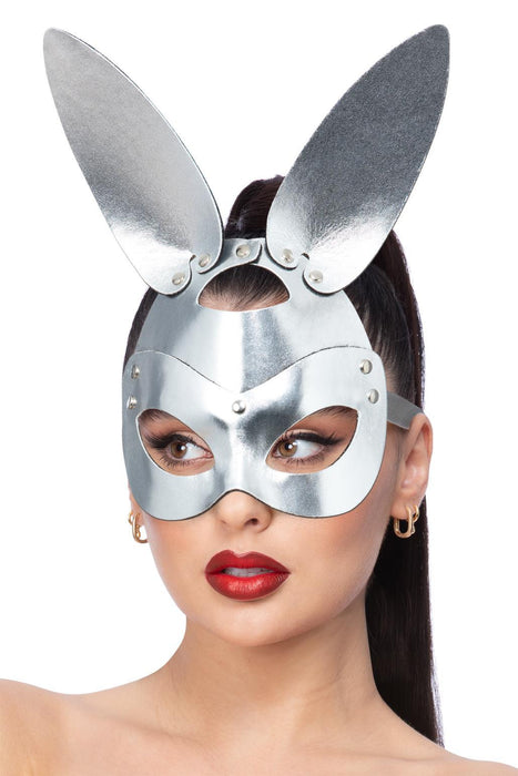 Fever Silver Mock Leather Rabbit Mask