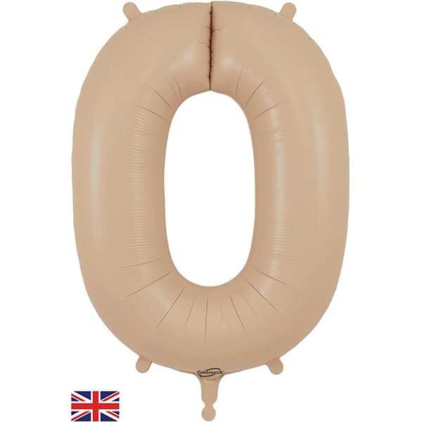 Nude 0 Large Shape Number Balloon