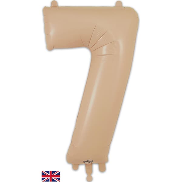 Nude 7 Large Shape Number Balloon