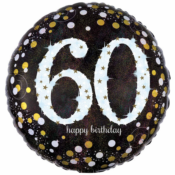 18" Gold Celebration 60th Birthday Foil Balloon