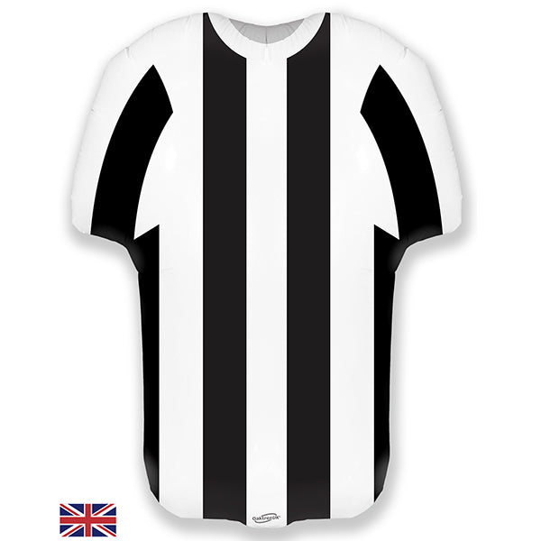 Black & White Stripe Sports Shirt Balloon