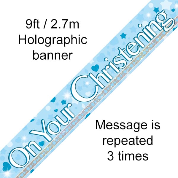 Blue On Your Christening Banner