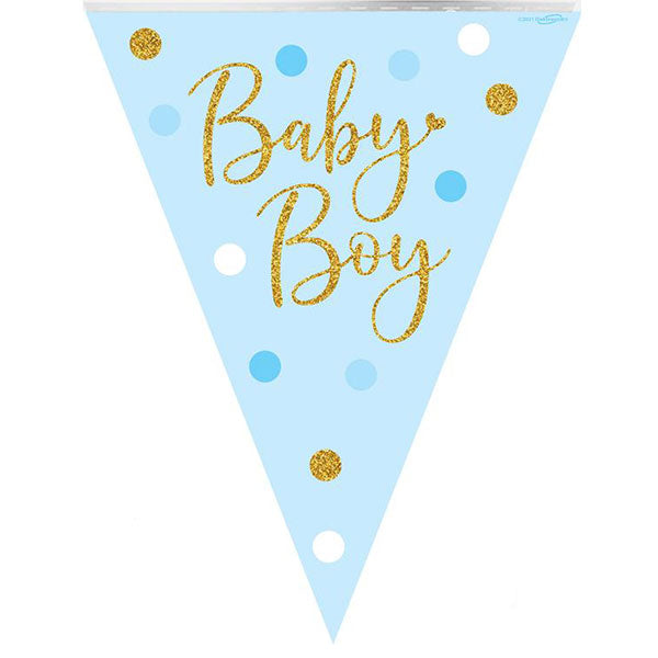 Baby Boy Sparkling Dots Party Bunting