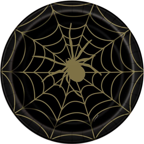 Spider Web Paper Plates 8pk