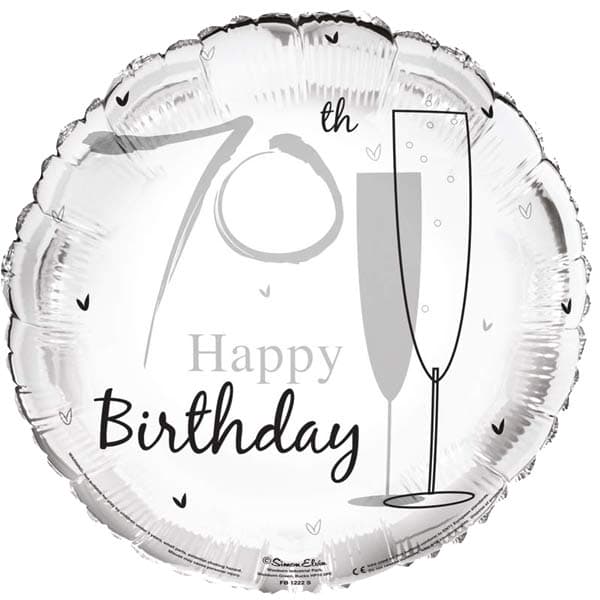 18" 70th Happy Birthday Celebrate Foil Balloon