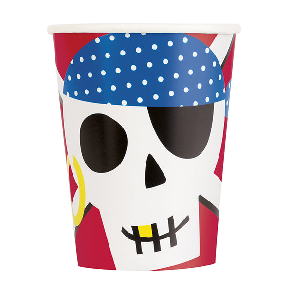 Ahoy Pirate Paper Cups 8pk