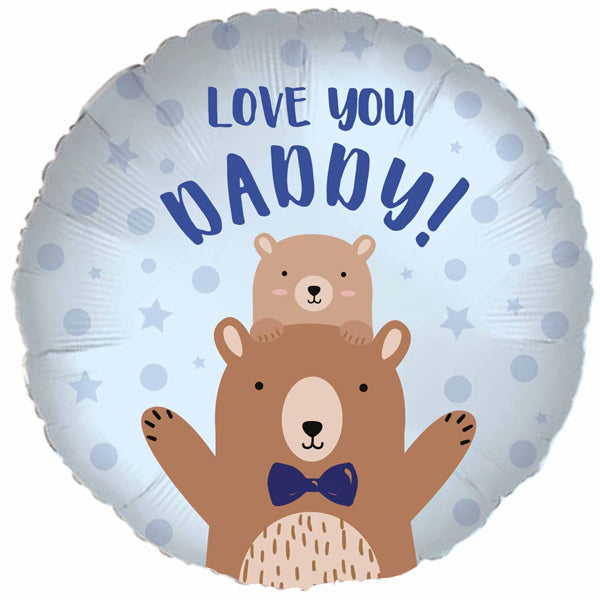 18" Love You Daddy Bear Foil Balloon