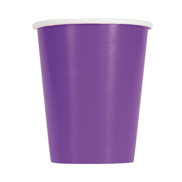 Neon Purple Paper Cups 14pk