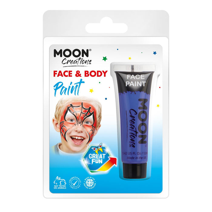Moon Creations Face & Body Paint, Dark Blue