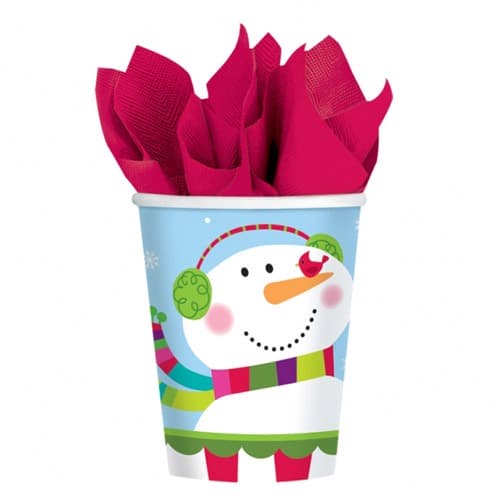 Snowman Paper Cups 8pk