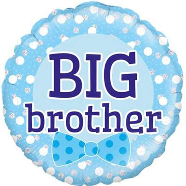 18" Blue Big Brother Foil Balloon
