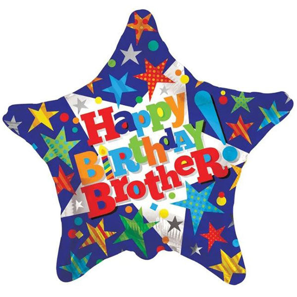 Happy Birthday Brother Foil Balloon