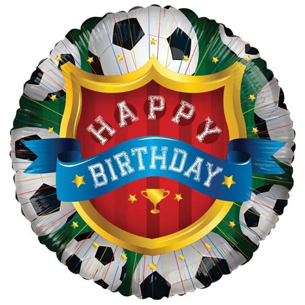 18" Happy Birthday Football Foil Balloon