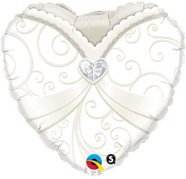 18" Wedding Dress Foil Balloon