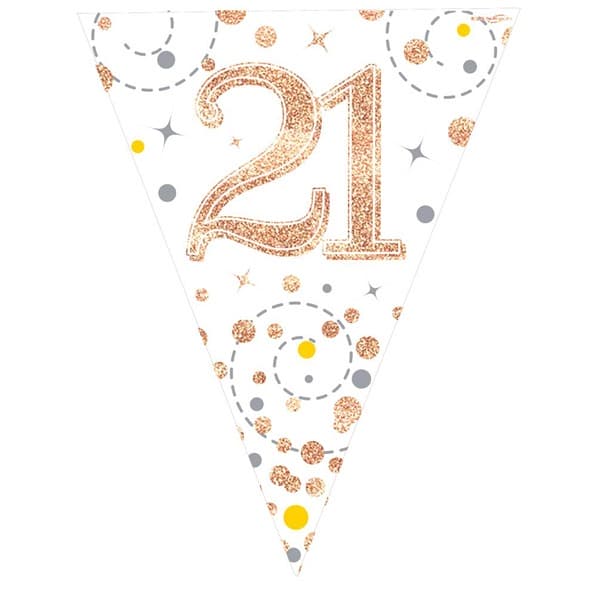 Happy 21st Birthday Sparkling Fizz Bunting