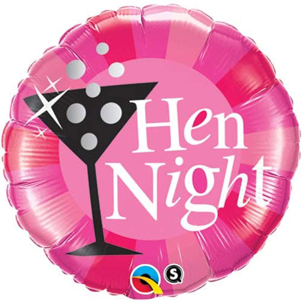 18" Hen Night Pink Foil Balloon