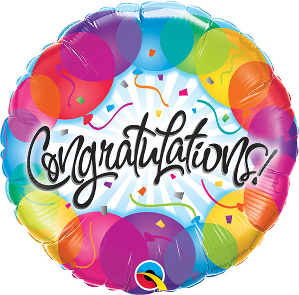 18" Congratulations Balloons Foil Balloon