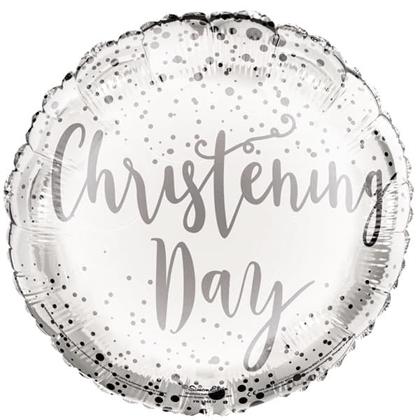 18" Christening Day Foil Balloon