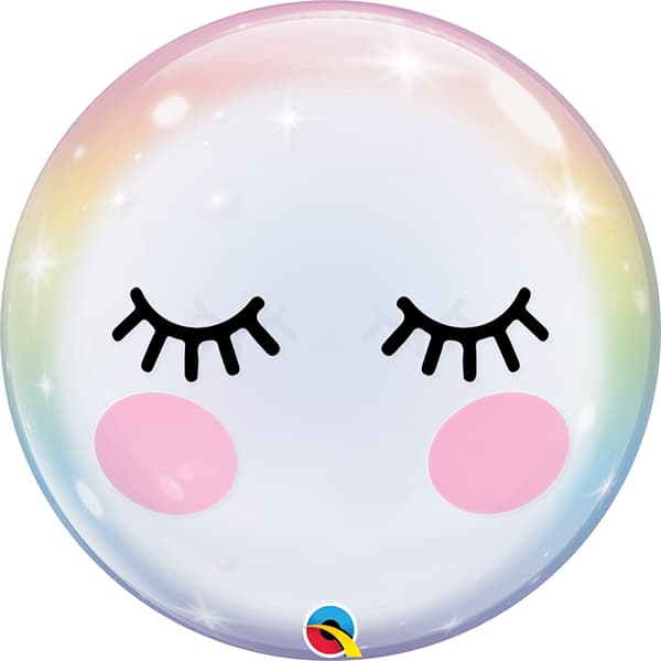 22" Eyelashes Bubble Balloon