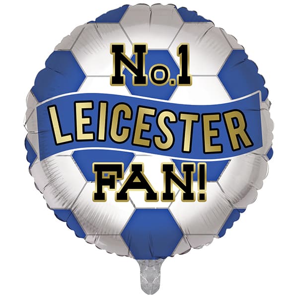 18" No1 Leicester Football Fan Foil Balloon