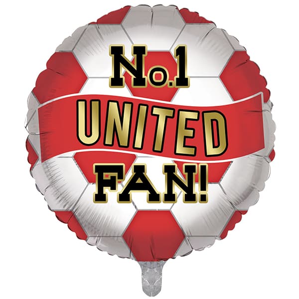 18" No1 United Football Fan Foil Balloon
