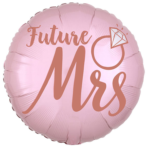 18" Blush Future Mrs Foil Balloon