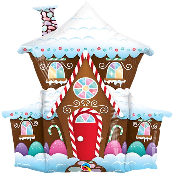 Decorated Gingerbread House Balloon