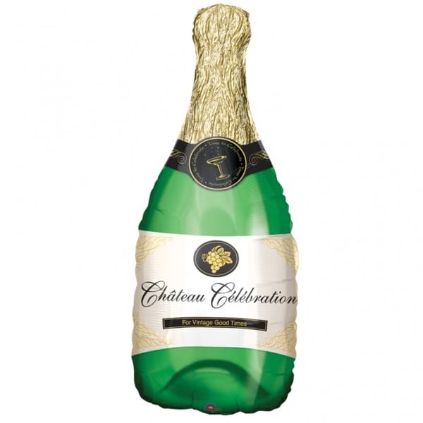Champagne Bottle Supershape Ballooon