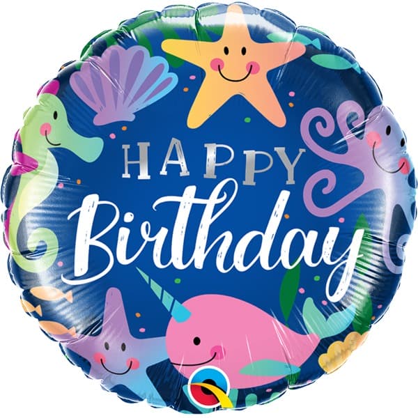 18" Under The Sea Birthday Fun Foil Balloon
