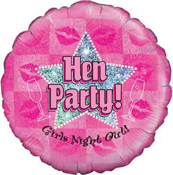 18" Hen Party Foil Balloon