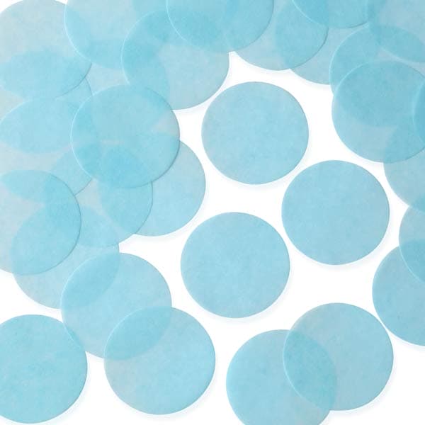 Light Blue Circular Tissue Paper Confetti