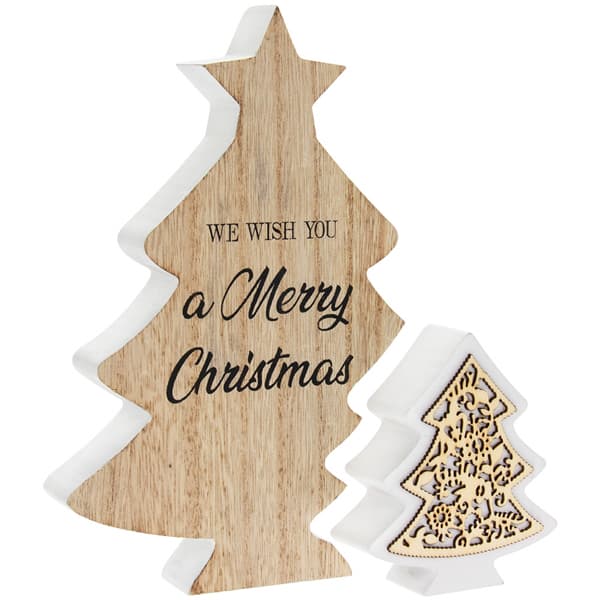 Merry Christmas Tree Plaque