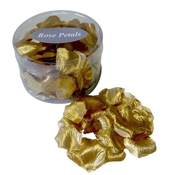 Metallic Gold Rose Petals 150pk