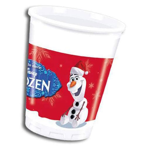 Olaf Christmas Plastic Cups 8pk